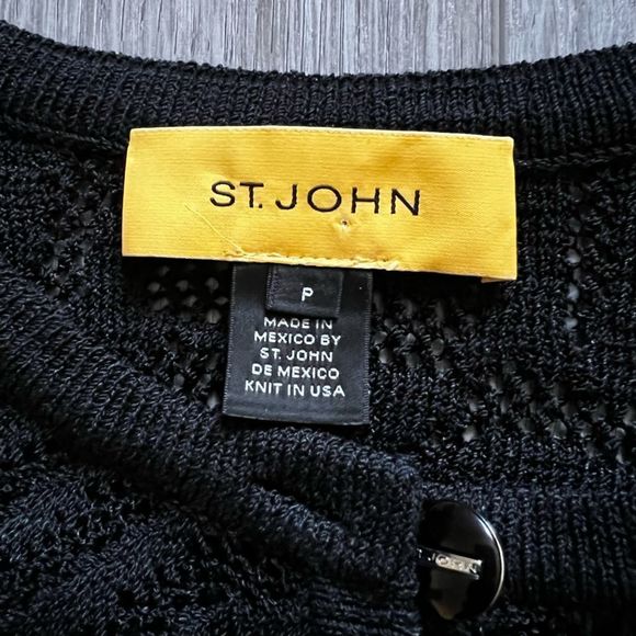 St. John Sweaters St John Knit Cardigan Button Up Sweater Black